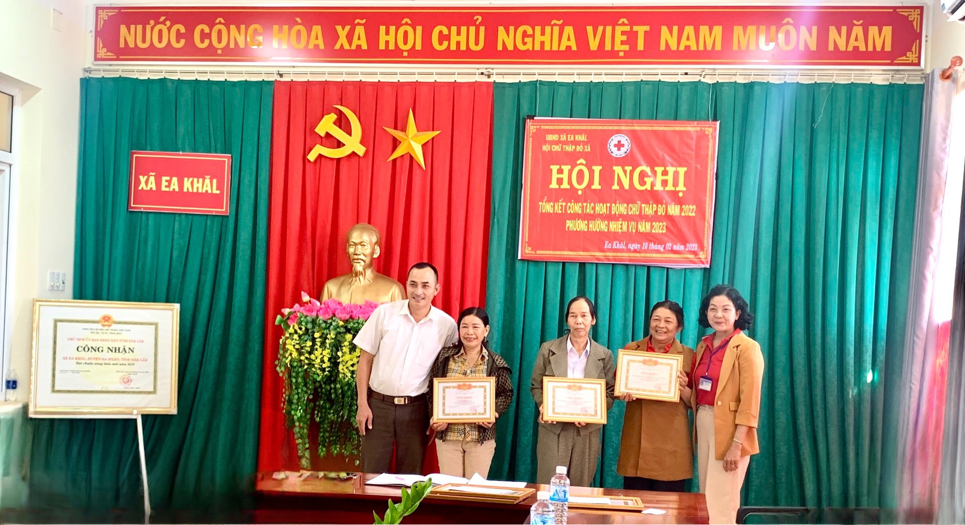 Hội nghị tổng kết công tác hoạt động Hội Chữ thập đỏ xã Ea Khăl năm 2022, phương hướng, nhiệm vụ năm 2023